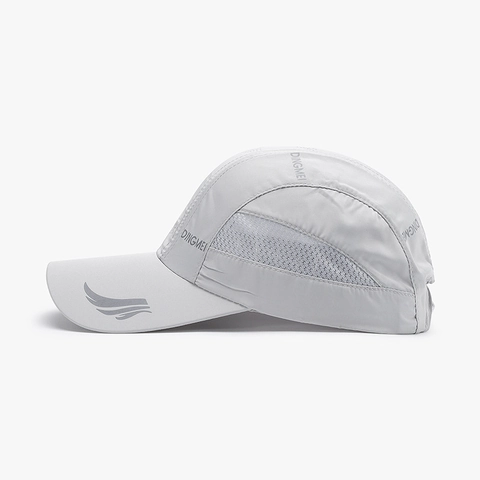 Quick Dry Baseball Cap Breathable Mesh Polyester Sun Protection Outdoor Sports Adjustable Hat For Men Women