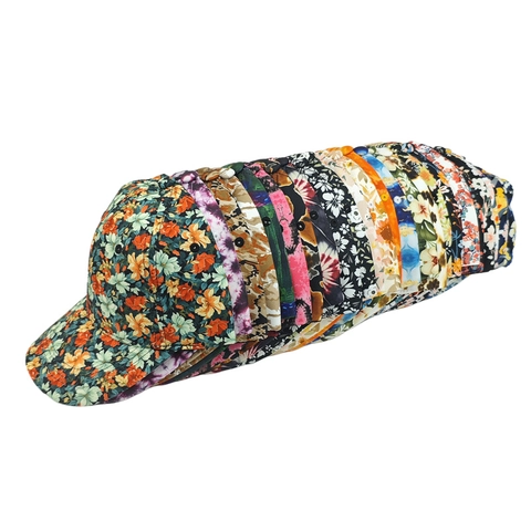Floral Print Baseball Cap For Women Adjustable Sun Hat Digital Printing Outdoor Fashion Casual Sunshade Sport Trucker Hat