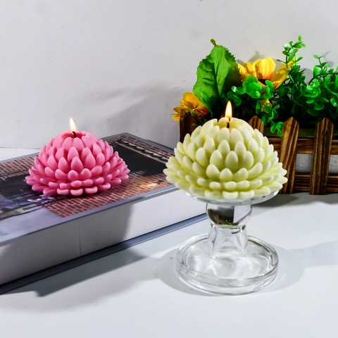 3D Καλούπι Σιλικόνης Λωτός Παχύφυτο DIY Χειροποίητο Κερί Σαπούνι Γύψος Ρητίνη Εργαλείο Χειροτεχνίας Διακόσμηση