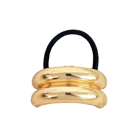 Coleteros Geométricos De Metal Aleación Cuerdas Elásticas Para El Cabello Textura Martillada Metal Líquido Estilo Vintage Accesorios Para Mujeres