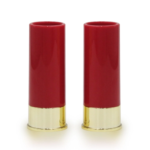 Plastic Shotgun Shell Shaped Shot Glasses For Party Tequila Whiskey Drinking Red Black Barware Creative Novelty