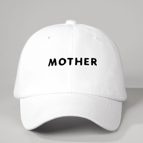 Mother Stickerei Baseballkappe Verstellbare Outdoor Sonnenschutz Gebogene Krempe Polyester Hut