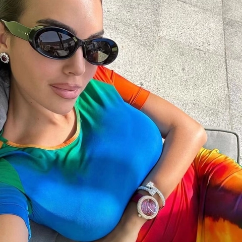 Gafas de Sol Ovaladas Retro para Mujeres Hombres Montura Gruesa Vintage Ojo de Gato Protección UV400 Lentes PC Gafas de Moda