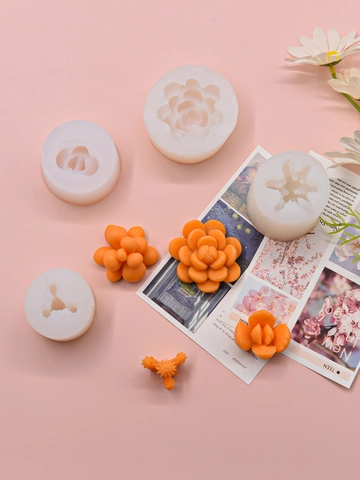 Vetplant Cactus Siliconen Mallen DIY Gereedschap Voor Kaarsen Zeep Hars Fondant Cake Bakken Gemakkelijk Loslaten