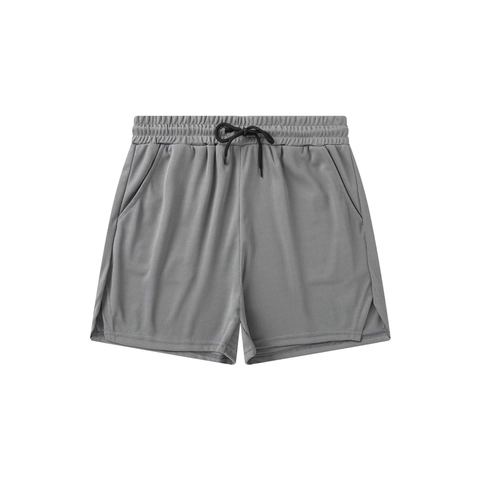 Men Sports Shorts Breathable Mesh Polyester Elastic Drawstring Waist Casual Fitness Gym Running Training Shorts For Men
