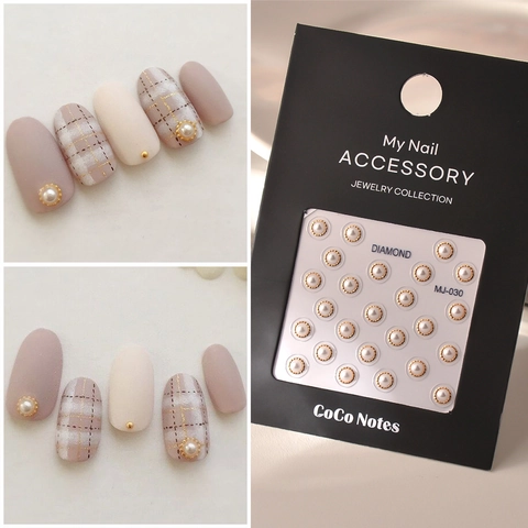 Pegatinas 5D Para Uñas Con Perlas Artificiales Y Borde Metálico Oro Plata Calcomanías De Relieve Elegantes Para Decoración DIY De Mujeres