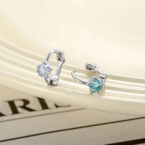 Ear Cuff Stella Zirconia Rame Placcato Orecchini Cartilagine Stella Gioielli Piercing Donne Moda Minimalista