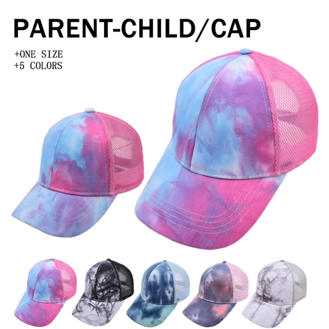 Tie Dye Baseball Cap Mesh Atmungsaktiv Verstellbar Trucker Hut Outdoor Sport Casual Sonnenhut