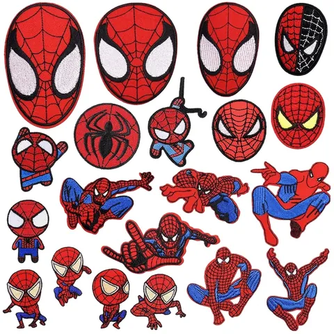 Écussons Brodés Polyester Thème Héros De Dessin Animé À Repasser À Coudre Appliques Badges Pour Vêtements Vestes Décor DIY