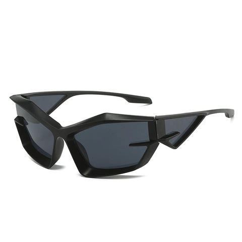 Gafas De Sol Cat Eye Futuristas PC Geométricas Irregulares Cyberpunk Protección UV400 Gafas Streetwear Tendencia Unisex