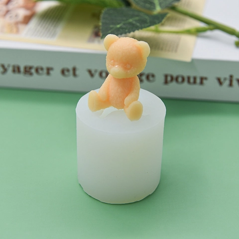 Zittende Beer Siliconen Vorm Voor DIY Taart Fondant Chocolade Mousse Kaars Maken Schattig Handgemaakt Gereedschap