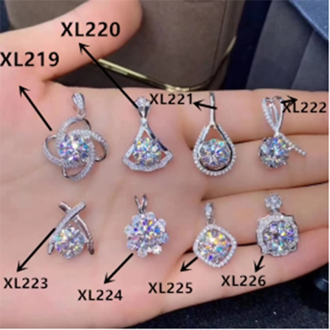 Elegant Flower Zircon Pendant Necklace Copper White Gold Plated Geometric Hearts And Arrows Charm Jewelry For Women