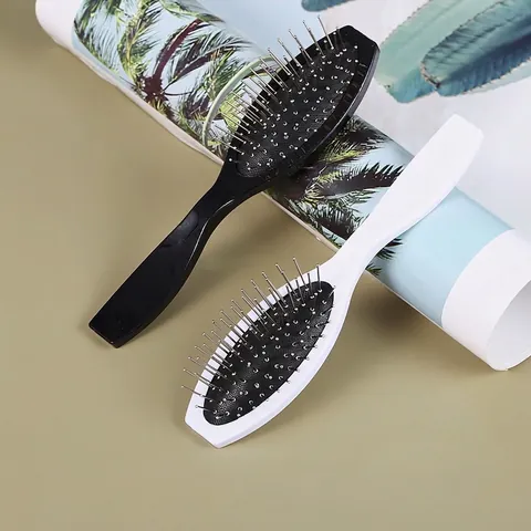 Air Cushion Hairbrush Steel Pins Detangling Massage Combs For Wigs Daily Hair Care Plastic Handle Ergonomic Design