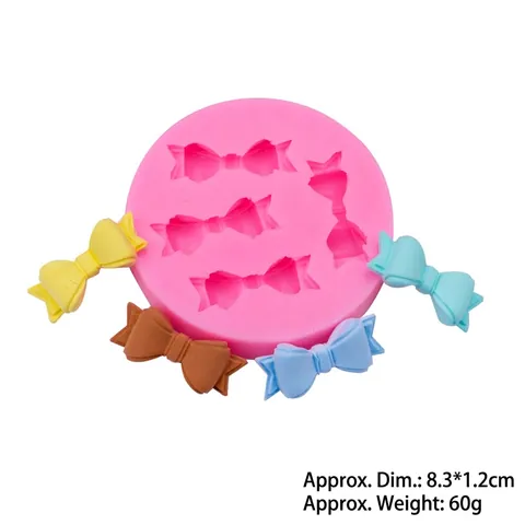 Bowknot Candy Silicone Mold DIY Fondant Cake Decorating Chocolate Baking Tools Sugar Craft Clay Resin Art Multipurpose