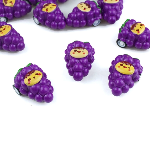 Mini Druif Vorm Pull Back Speelgoed Auto Plastic Cartoon Fruit Voertuig Voor Kinderen Verjaardagscadeau Traktatie
