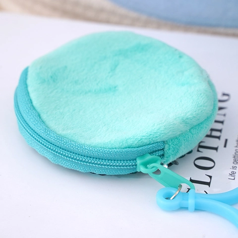 Runde Pailletten Geldbörse Mini Glitzer Beutel Mit Kunststoffhaken Für Rucksack Taschenanhänger Schlüsselbund Plüsch
