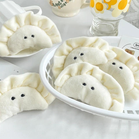 Mignon Porte-clés Peluche Dumpling Style Japonais Petit Pendentif Rembourré Mini Ornement de Sac pour Femmes Filles Cadeau Jouet