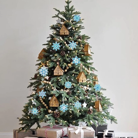 Weihnachten Schneeflocke DIY 5D Diamantenmalerei Schlüsselanhänger Kit Acryl Strass Mosaik Hängende Dekoration Winter Kunsthandwerk