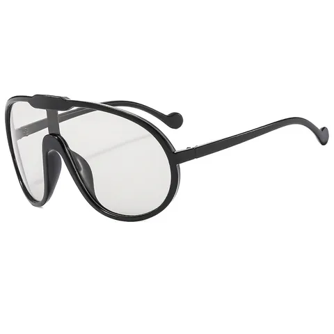 Occhiali Da Sole Shield Oversize Retro Protezione UV400 Montatura PC Moda Per Uomini Donne