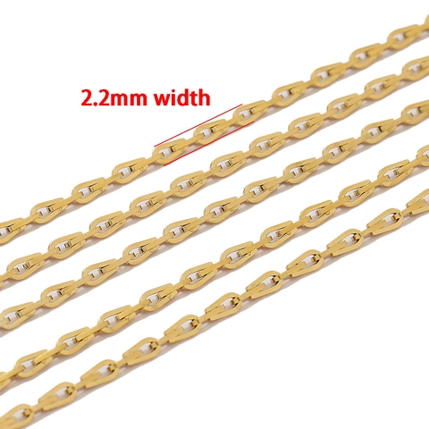 Cadena De Eslabones Cruzados De París De Acero Inoxidable Accesorios Para Hacer Joyas DIY Para Collar Pulsera Decorativo