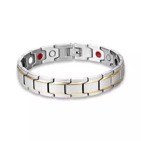 Magnetic Therapy Bracelet Stainless Steel Alloy Health Energy For Men Women Fashion Detachable Jewelry