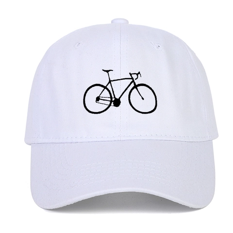 Casquette De Baseball Brodée Vélo Coton Boucle Métallique Réglable Chapeau De Sport Décontracté Pour Hommes Femmes
