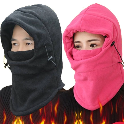 Winter Fleece Balaclava Windproof Face Mask Neck Warmer For Cycling Skiing Outdoor Sports Unisex Adjustable
