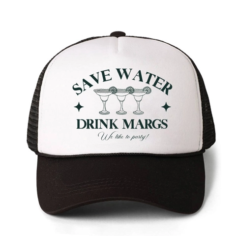 Cappello Trucker Divertente Save Water Drink Margs Rete Posteriore Regolabile Traspirante Protezione Solare Berretto Da Baseball