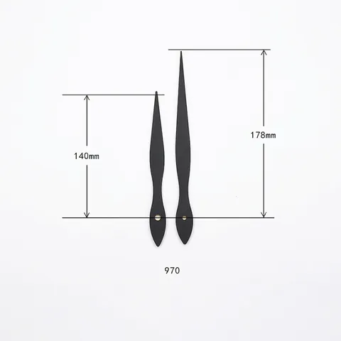 Clock Hands DIY Replacement Aluminum Metal For Quartz Wall Clock Leaf Shape Hour And Minute Pointers Multi Color
