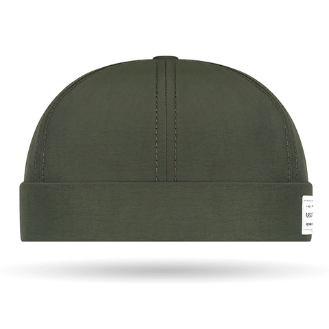 Brimless Docker Hat Quick Dry Polyester Fabric Adjustable Streetwear Hip Hop Miki Cap For Men Women Solid Retro Style