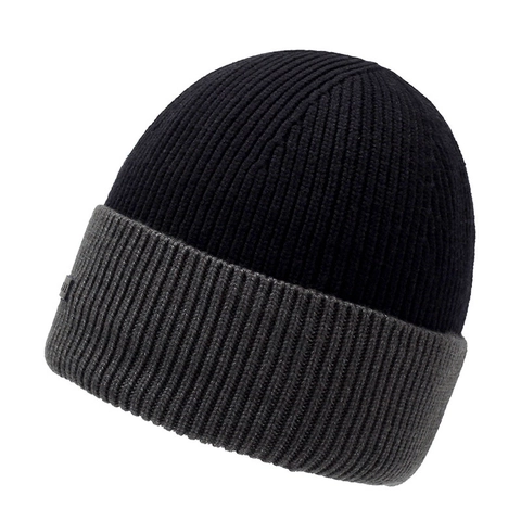Berretto In Maglia Da Uomo Inverno Foderato In Pile A Coste Beanie Outdoor Ciclismo Antivento Acrilico Unisex