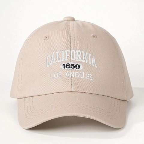 Baseball Cap California Embroidery Adjustable Polyester Sun Protection Retro Style Hat For Men Women