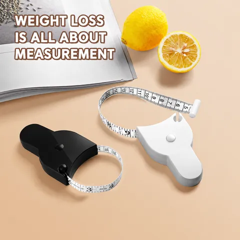 Retractable Body Tape Measure Fitness Weight Loss Plastic Shell Circumference Ruler For Waist Arm Leg Measurement Tool