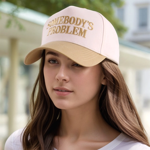 Gorra Béisbol Algodón Poliéster Bordado Ajustable Color Contraste Sombrero Solar Retro Streetwear