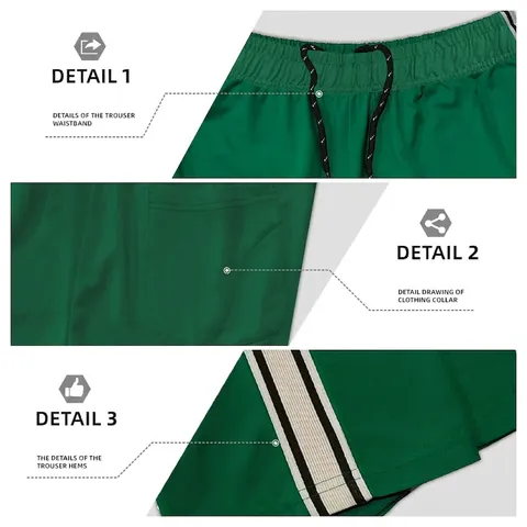 Men Sweatpants Joggers Polyester Elastane Side Stripe Straight Leg Elastic Waist Drawstring Sport Fitness Casual