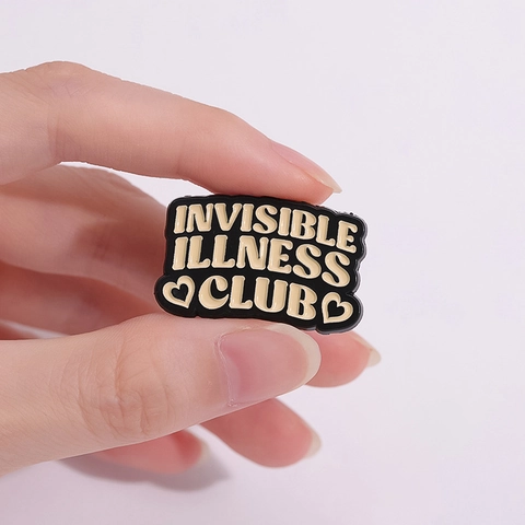 Mental Health Awareness Enamel Pin Alloy Brooch English Quote Badge For Backpack Clothing Accessory Gift For Women Men
