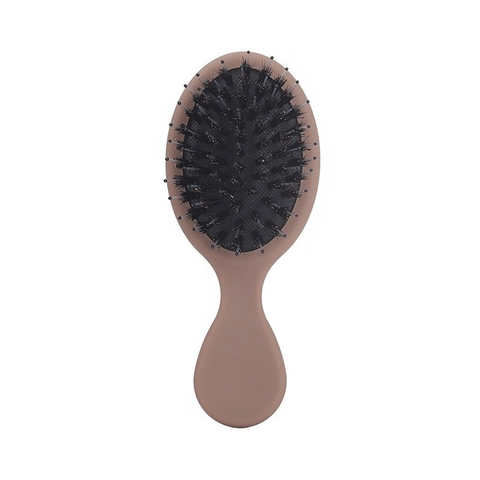 Portable ABS Boar Bristle Air Cushion Massage Hair Brush Matte Macaron Color Detangling Comb For Women Kids Scalp Care Daily Travel