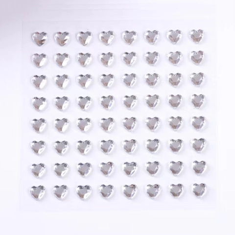 Adesivi Strass A Forma Di Cuore Autoadhesivi Cristallo Acrilico Diamante Per Fai Da Te Scrapbooking Decorazione San Valentino