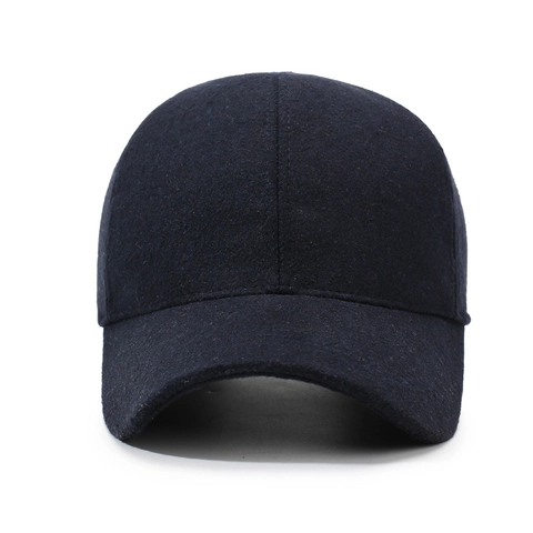 Berretto Da Baseball Uomo Invernale Lana Caldo Ispessito Tinta Unita Esterno Regolabile Cappello Sportivo Casual