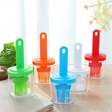 Pinceau À Huile De Cuisine Avec Bouteille Silicone Nylon Distributeur Pour Cuisine Pâtisserie Barbecue