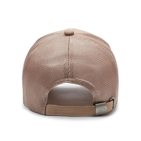 Unisex Breathable Mesh Baseball Cap Letter Embroidery Sunshade Trucker Hat Adjustable Metal Buckle Polyester Cotton Summer