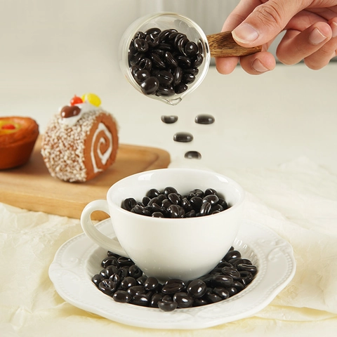 Künstliche Kaffeebohnen Realistische Simulation Lebensmittel Harz Bunte DIY Handwerk Handyhülle Zubehör Fotografie Requisiten Haus