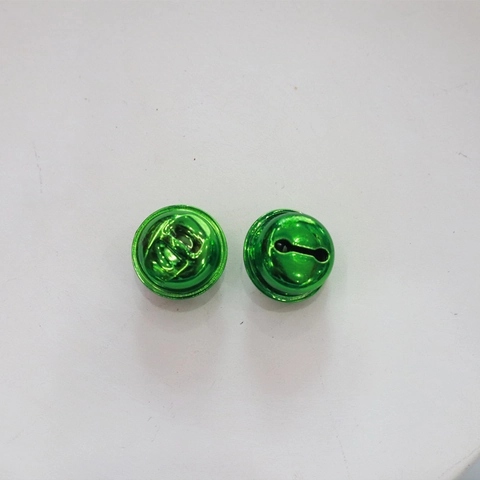 Colorful Vacuum Plated Iron Round Bells DIY Craft Jewelry Finding Pet Collar Charm Hanging Christmas Decoration