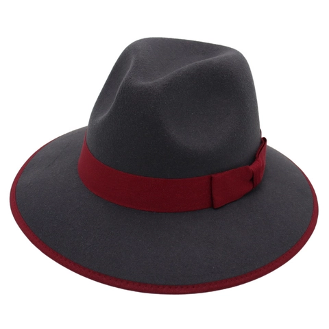 Chapeau Fedora À Bord Large Coton Feutre Vintage Style Britannique Jazz Avec Noeud En Ruban Pour Hommes Femmes