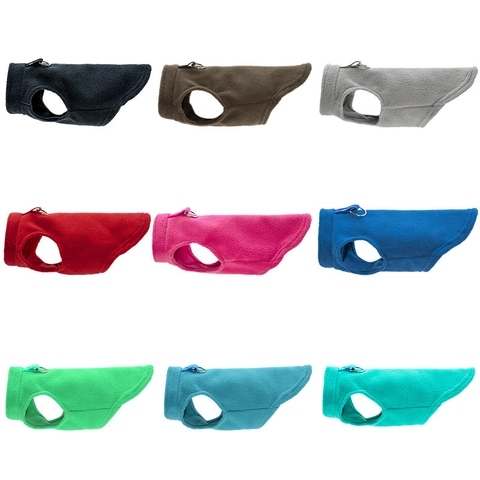Fleece Γιλέκο Κατοικίδιων Ζώων Ζεστό Μπουφάν Σκύλου Γάτας Με Δακτύλιο D Χειμερινό Παλτό Ρούχα