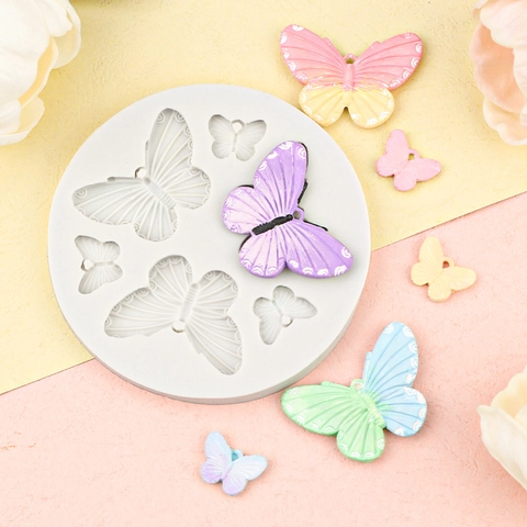 Stampo In Silicone Farfalla Fai Da Te Colata Resina Artigianale Cottura Fondant Varie Dimensioni