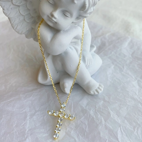 Collana Con Pendente A Croce In Argento Sterling 925 Da Donna Con Zirconi Cubici Scintillanti Gioielli Eleganti Minimalisti