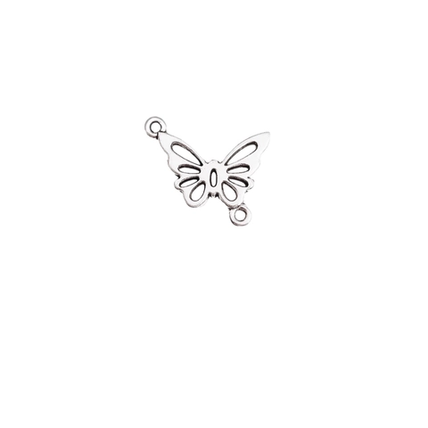 Schmetterling Verbinder Legierung Hohl DIY Schmuckherstellung Zubehör Für Armband Taillenkette Antik Silber Retro Stil