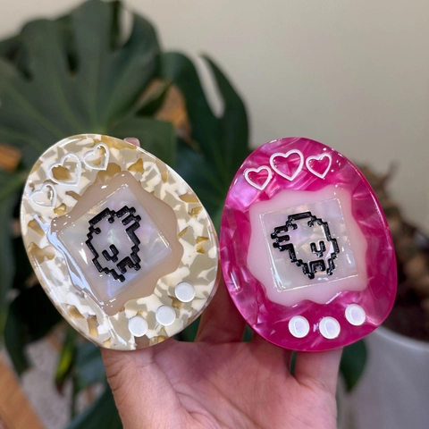 Pince À Cheveux En Fibre D'Acétate Style Animal Électronique Rétro Art Pixel Design Cœur Pince Requin Pour Femmes