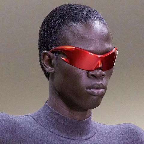 Gafas De Sol Deportivas Futuristas De Una Pieza UV400 PC Diseño De Llama Y2K Cyberpunk Gafas De Ciclismo Para Mujeres Hombres